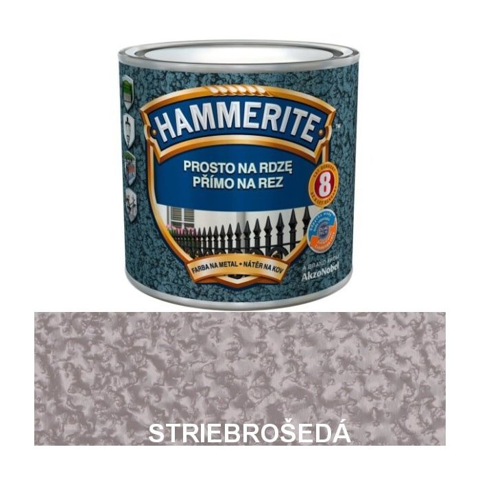 Hammerite kladivkovo striebrošedá 0,7L