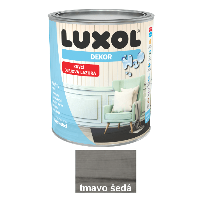 Luxol Dekor Tmavo šedá 0,75l