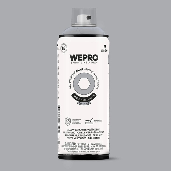WEPRO Solvent sivá lesklá RAL 7040 400ml