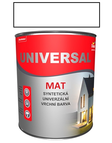 Dulux Universal mat biely 100M 0,75L