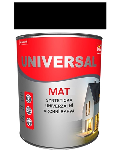 Dulux Universal mat čierny 199M 0,75L